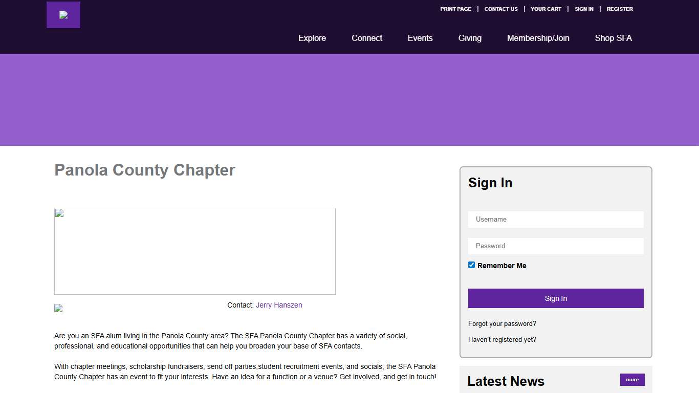 Panola County Chapter - Stephen F. Austin State University Alumni Association